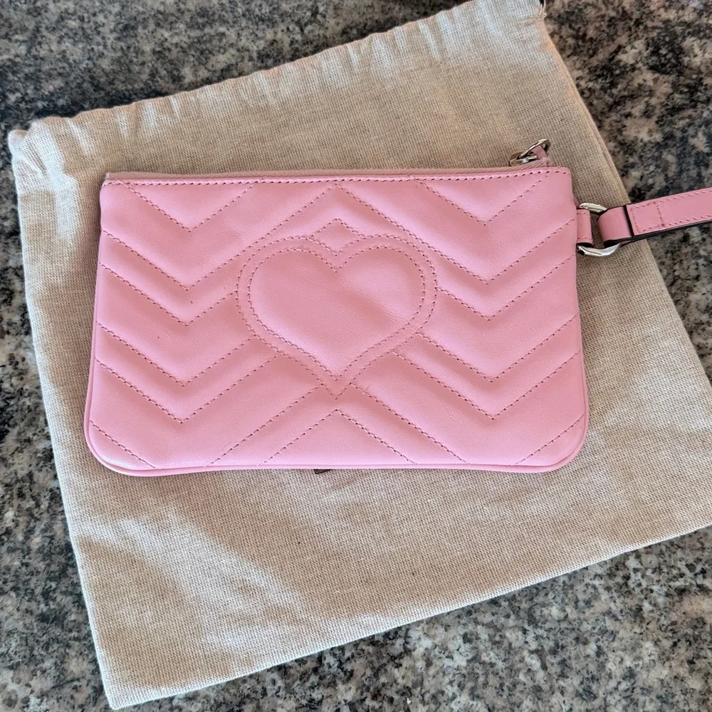 Gucci Quilted Marmont Wristlet